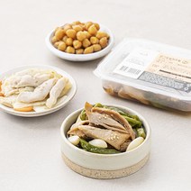 남도애꽃 단백질반찬 3종 닭가슴살양배추볶음 + 닭가슴살장조림 + 병아리콩자반, 1세트