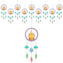 민화샵 밤과꿈 모빌 드림캐쳐 만들기재료, 부엉이(UDPWD0196), 10개