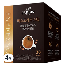 쟈뎅 로얄 헤이즐넛 콜롬비아 수프리모 커피, 30개입, 4개