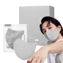 참존 톤업핏 블랙라벨 라이트 마스크 대형, 25개입, 1개, 포그 그레이