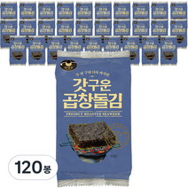 만전김 갓구운 곱창돌김 도시락김, 5g, 120봉