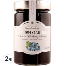 데니쉬가든 프리미엄 야생 블루베리잼, 340g, 2개