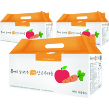통째로 갈아만든 진짜 당근사과즙, 100ml, 90개