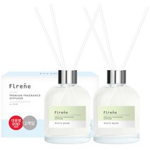 플렌느 NEW 방향제 실내용 디퓨저 200ml + 스틱 10p, 화이트무스크, 2개