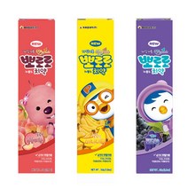 뽀로로 저불소 치약 복숭아향 + 바나나향 + 포도향, 50g, 1세트