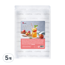 컵풀 복숭아 아이스티 파우더, 1kg, 5개, 1개입