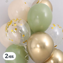 제이벌룬 천장풍선 4색 세트 컨페티, 혼합색상, 2세트