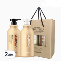 휘엔느 모링가 단백질 대용량 약산성 두피 샴푸 1L + 트리트먼트 1L 선물세트, 2세트