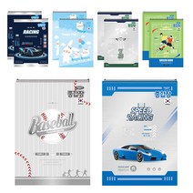 펜피아 초등 2 000 무선 종합장 남아용, 랜덤 발송, 10개