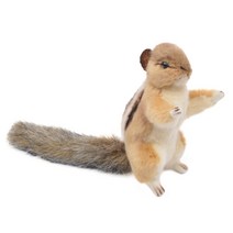 한사토이 동물인형 4832 다람쥐3 Chipmunk siberian sitting, 12cm, 1개, 갈색