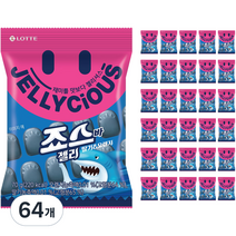 젤리셔스 죠스바 젤리, 70g, 64개