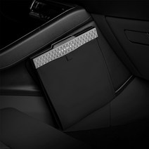 벤딕트 2세대 차량용 LED 쓰레기통 앞좌석 + 봉투, 블랙, 1세트 대표사진