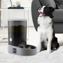 바비온 반려동물 강아지 고양이 스마트 자동 급식기, 1.15kg, 그레이 (CBC-G 3L)