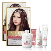 로레알파리 엑셀랑스 파리지앵 시크 염모제, 6.41 스모키 베이지, 2개