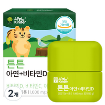 애플킨더 튼튼 아연 비타민 1000mg, 2개, 60g