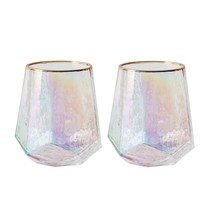부라노 다이아 오로라 컵 레귤러 350ml, 투명, 2개