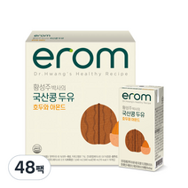 이롬 황성주박사의 국산콩 두유 호두와 아몬드, 190ml, 48개