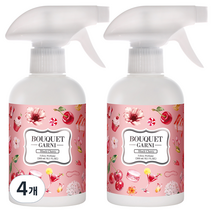 부케가르니 섬유탈취제 블랙체리, 300ml, 4개
