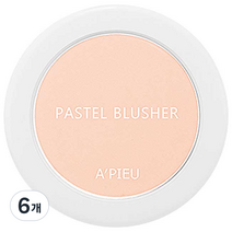 어퓨 파스텔 블러셔 4.3g, CR02, 6개