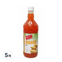 스위트코리아 망고 액상 음료, 1000ml, 5개
