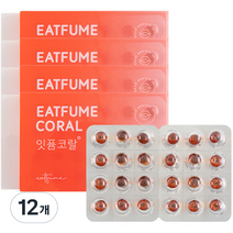 잇퓸 코랄 장미향 상쾌한 먹는향, 3.12g, 12개