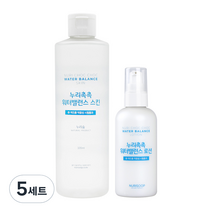 누리숲 누리촉촉 워터밸런스 스킨 대용량 320ml + 로션 160ml, 5세트