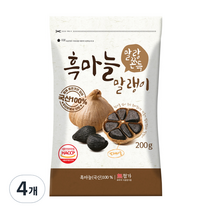 흑마늘말랭이, 200g, 4개