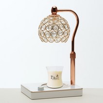 캔들백화점 블링블링 비주 캔들워머 로즈골드 + 화이트 + 소이 캔들 150g 세트, 파인유칼립투스