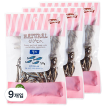 네츄럴스낵 고양이간식 50g, 멸치, 9개입