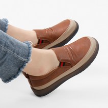 슈아 여성용 발등주름 캐주얼 베이직 밴딩 슬립온