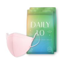 CLA 데일리 KF94 라이트패키지 보건용 컬러 새부리형 소형 어린이 마스크, 핑크, 2개, 25개입