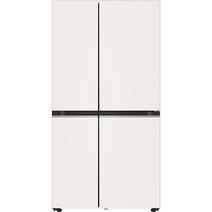 LG전자 디오스 오브제컬렉션 양문형 냉장고 매직스페이스 832L 방문설치, 베이지 (상) + 베이지(하), S834MEE30