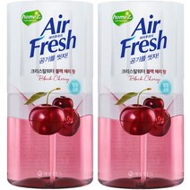 홈즈 에어후레쉬 크리스탈워터 블랙체리향 본품, 400ml, 2개, 과일/트로피칼향