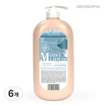 에스테소피 모이스트 수용성 논오일 바디 마사지 리퀴드 무향 화이트, 1L, 6개