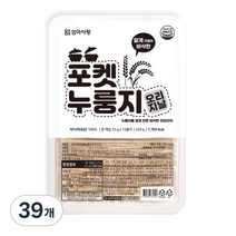 엄마사랑 포켓누룽지 오리지날, 33g, 39개