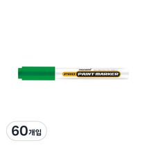 모나미 프로 페인트마카 초록, 1색, 60개입