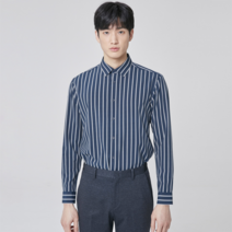 마인드브릿지 남성용 폴리스판 스트라이프 세미오버셔츠 MUWS2102