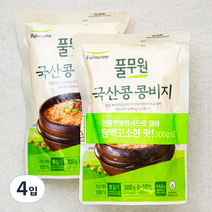 풀무원 국내산 콩비지, 300g, 4입