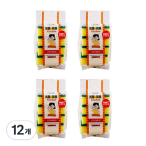 에이비엠 스펀지 수세미, 4개입, 12개