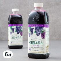 아침에주스 포도주스, 950ml, 6개