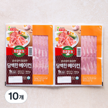 롯데햄 의성마늘 담백한 베이컨, 160g, 10개