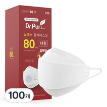 닥터퓨리 뉴에스 황사마스크 대형 KF80, 1개입, 100개, 화이트