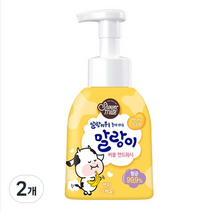샤워메이트 말랑카우 말랑이 버블 핸드워시 바나나 우유향, 2개, 300ml