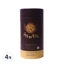 한국제다 현미녹차 지관 100g, 4개
