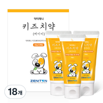 제니튼 닥터제니 키즈 치약 베이비, 60g, 18개
