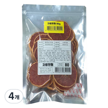 올내추럴 건조과일 자몽 원형컷, 80g, 4개