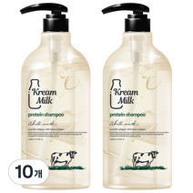 크림밀크 단백질 퍼퓸 샴푸 화이트머스크향, 10개, 1100ml