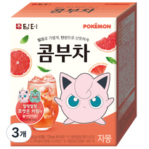 담터 포켓몬 콤부차 자몽, 5g, 40개입, 3개