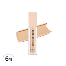 락컬러 블러 컨실러 6g, 02 내추럴 베이지, 6개