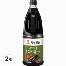 청정원 햇살담은 염도낮춘 발효다시마 간장, 2개, 1.7L